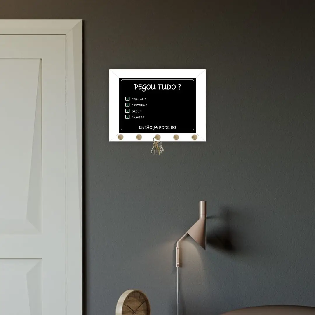 Quadro Porta Chave Pegou Tudo - Imagem 2