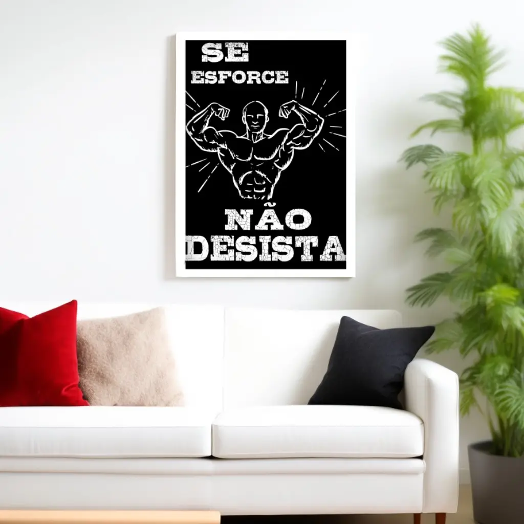 Quadro Decorativo Se Esforce Não Desista - Imagem 2