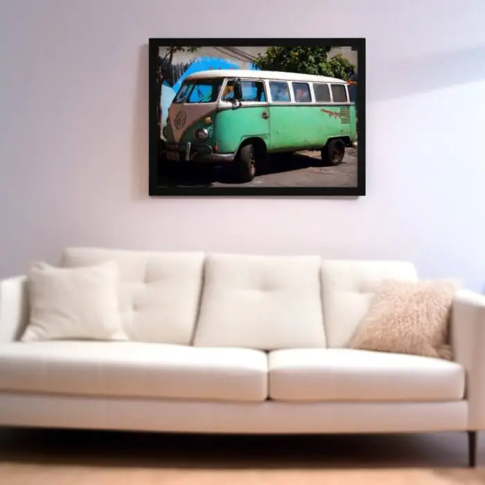 Quadro-Decorativo-Kombi-verde
