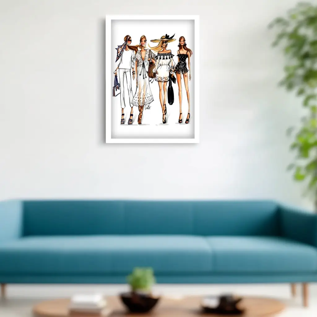 Quadro Decorativo Modelos de Moda - Imagem 2