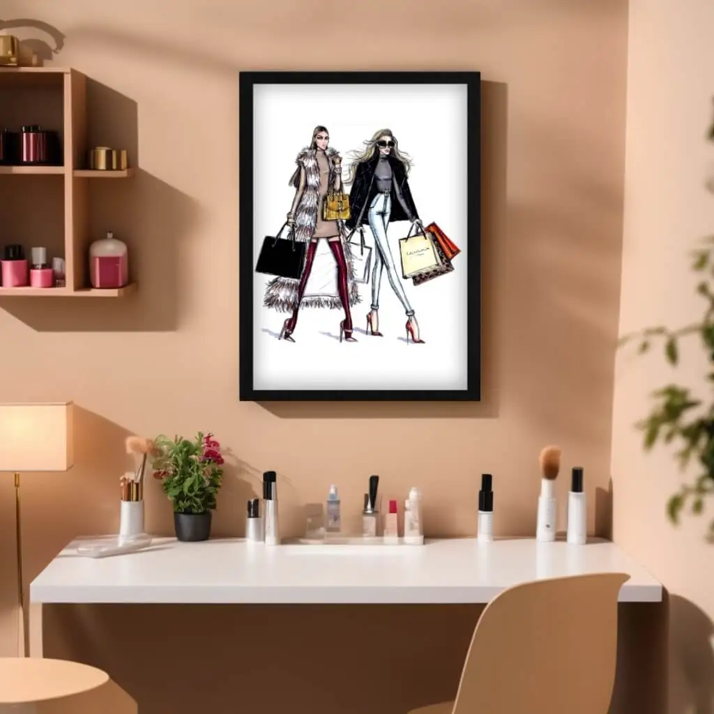 Quadro Decorativo Moda Bolsas - Imagem 2
