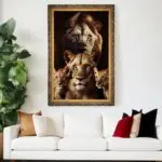 Quadro-Decorativo-Filhotes-e-Leões- Big's