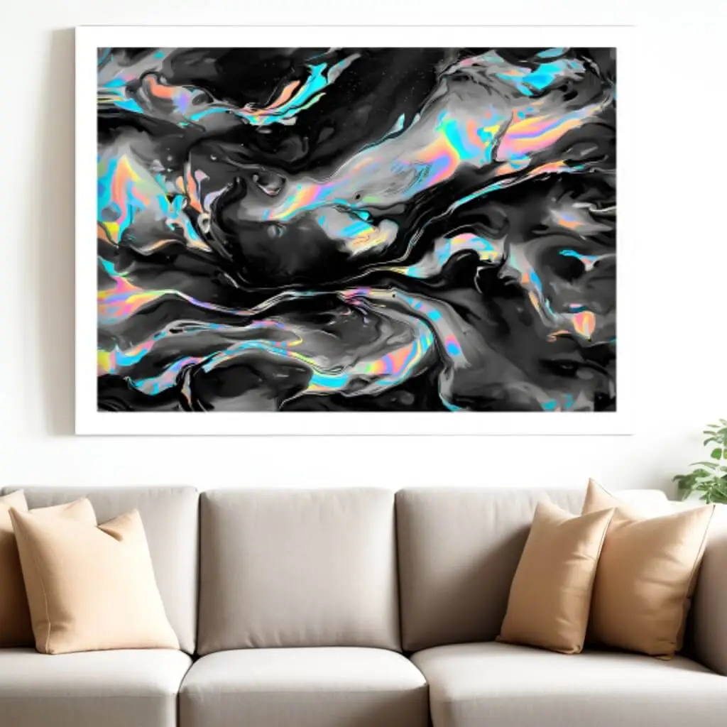 Quadro Decorativo Abstrato Croma - Imagem 2