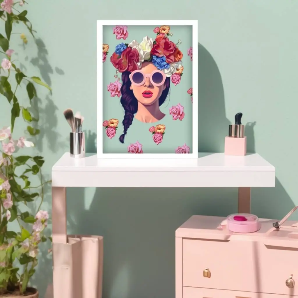 2486- Quadro-Decorativo-Modelo-Rosto-Flores