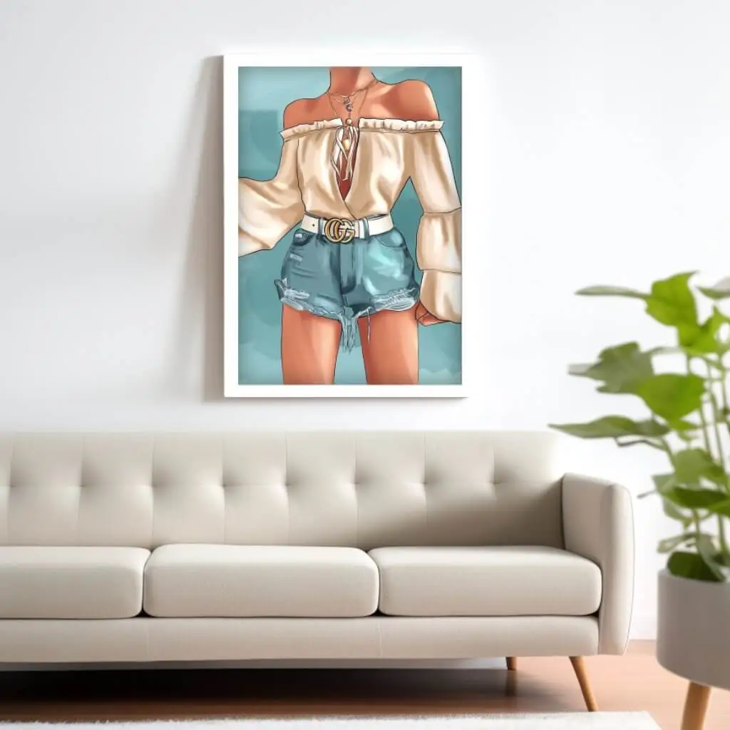 Quadro-Decorativo-Moda-Jeans