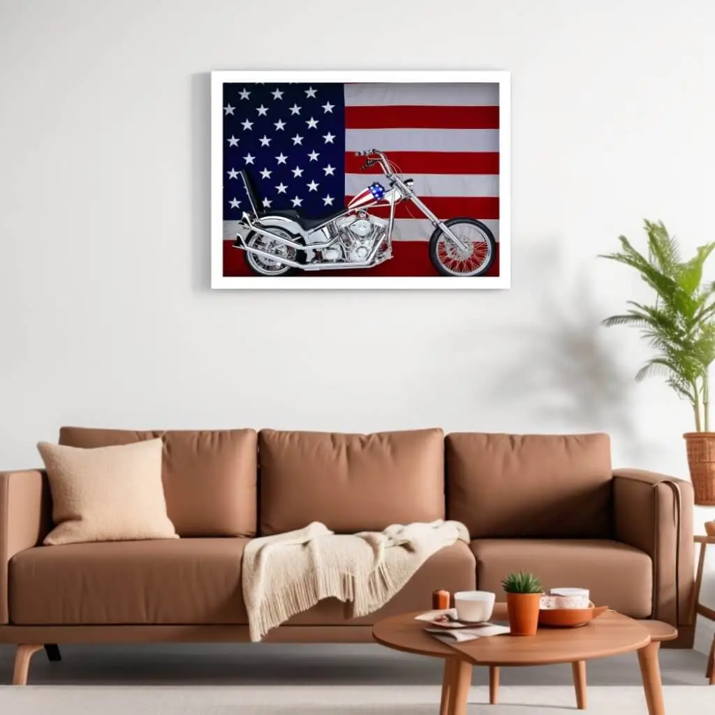 Quadro Decorativo - U.S.A Harley Davidson - Imagem 2