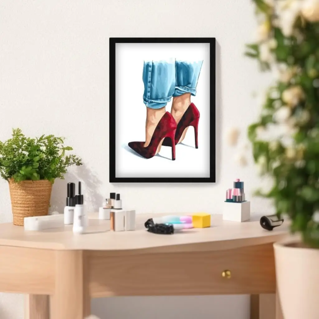 3404 Quadro-Decorativo-Moda-Salto-Alto