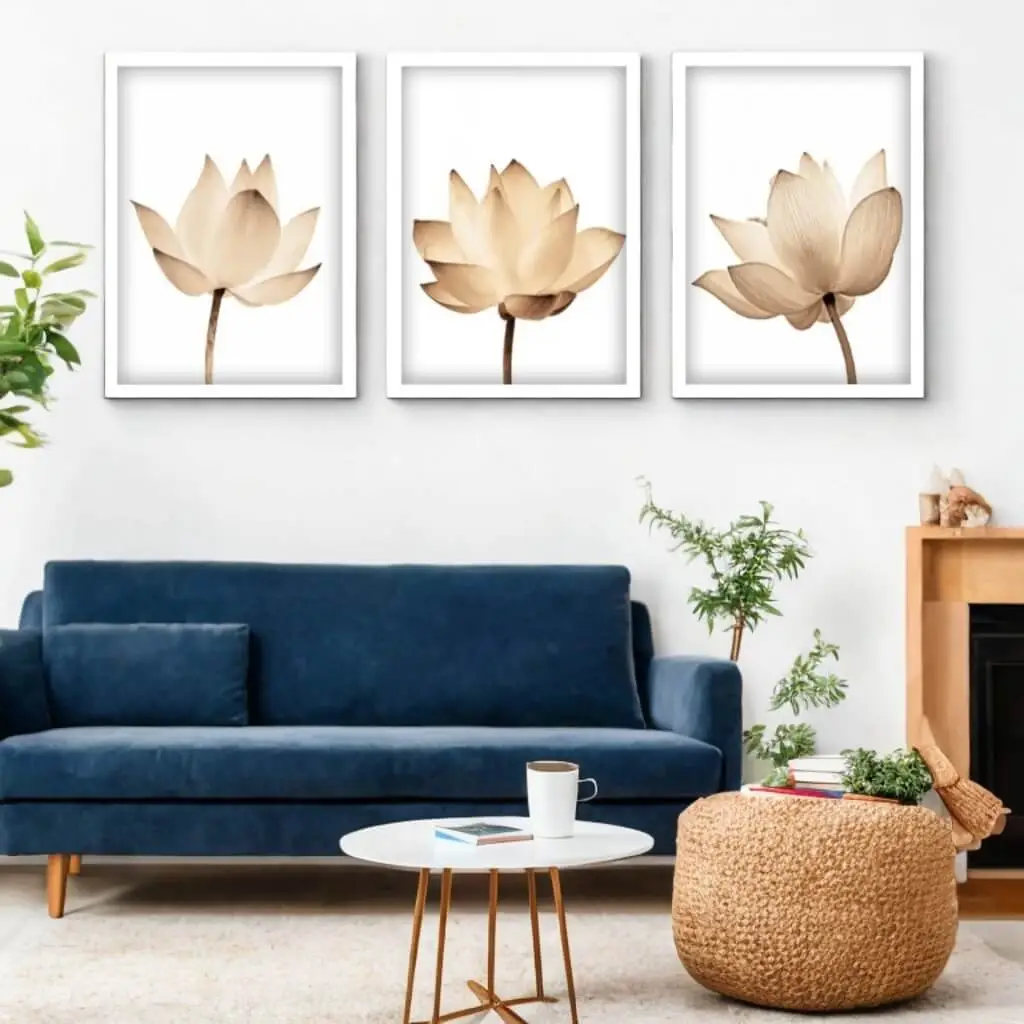 Kit 3 Quadros Folhas de Outono - Imagem 2