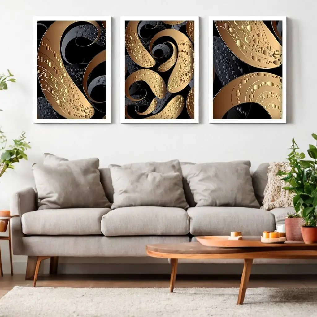 Kit-3-Quadros-Folhas-Abstratas