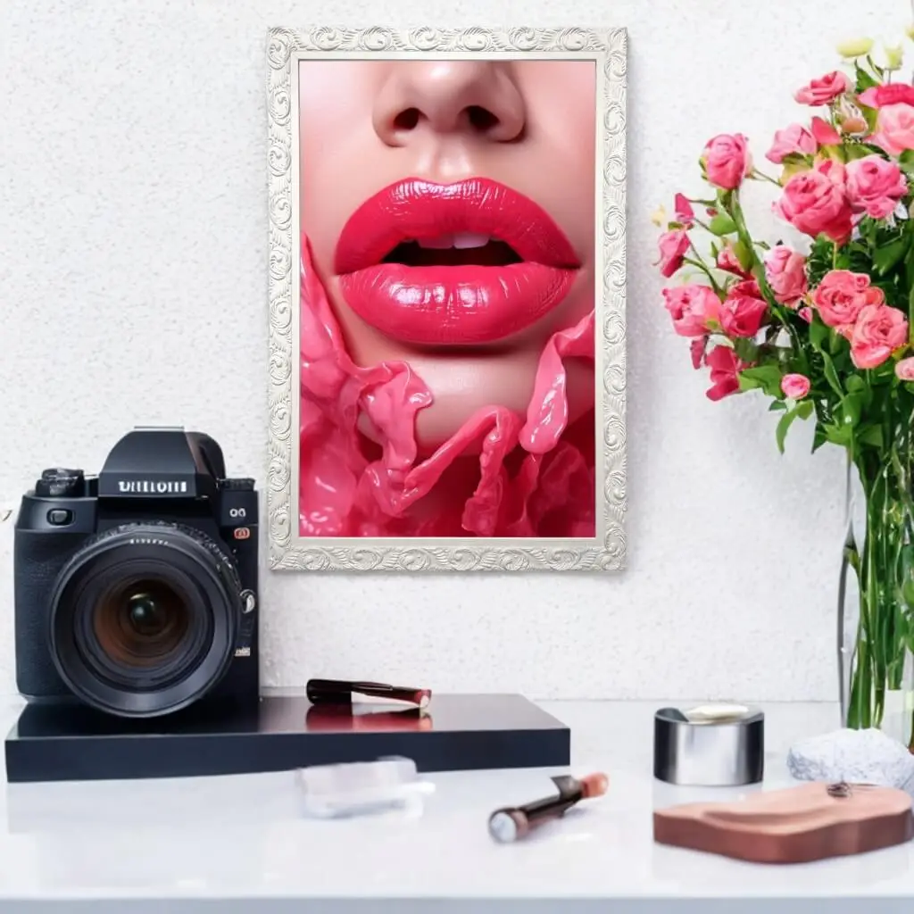 Quadro-Decorativo-Modelo-Batão-Rosa