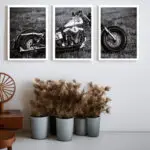 Kit-3-Quadros-Moto-Preto-e-branco