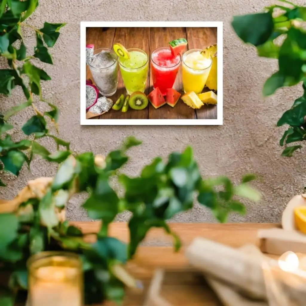 Quadro Decorativo Sucos de Frutas Naturais - Imagem 2