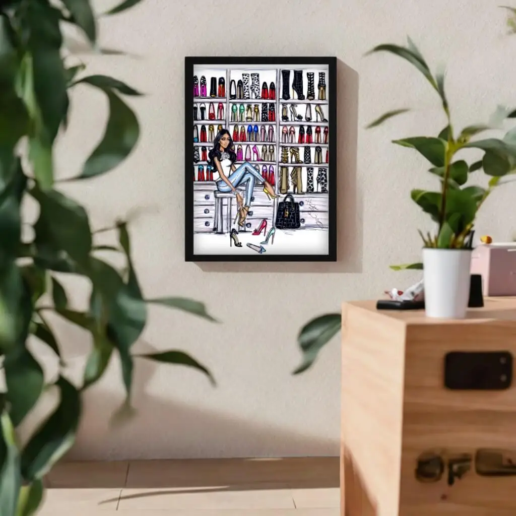 Quadro-Decorativo-Moda-Saltos-e-Botas