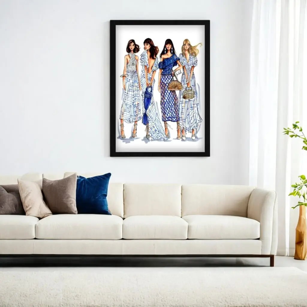 Quadro Decorativo Moda Modelos - Imagem 2