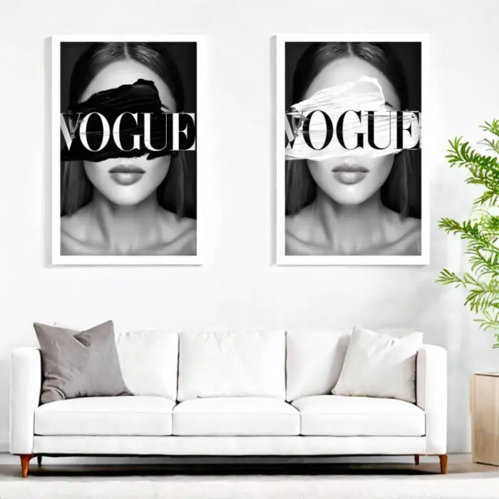 Kit-2-Quadros-VOGUE-Preto-e-Branco