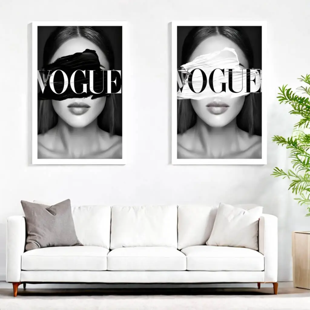 Kit-2-Quadros-VOGUE-Preto-e-Branco