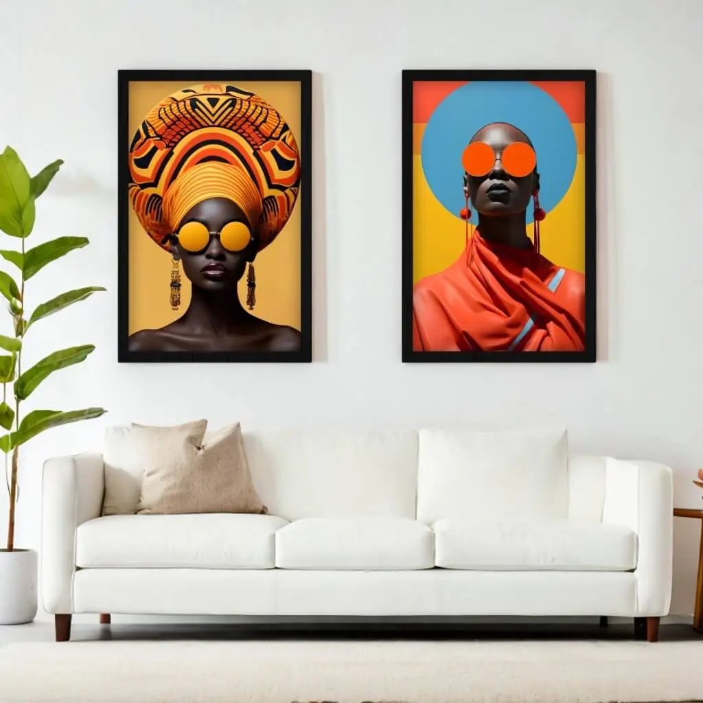 Kit-2-Quadros-Modelos-Retrato-Mulher