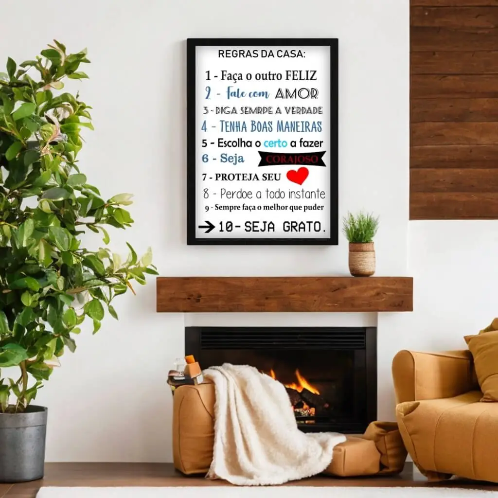 Quadro-Decorativo-10-Regras-da-Casa