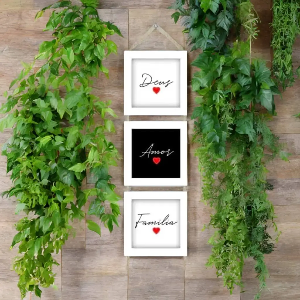 Trio Quadrinhos com Corda - Deus Amor - Imagem 2