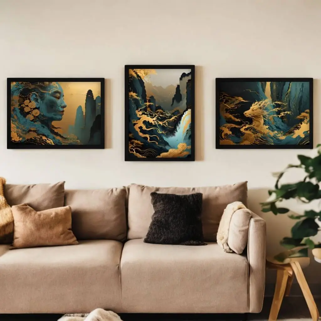 Kit-3-Quadros-Modern-Art-Lines