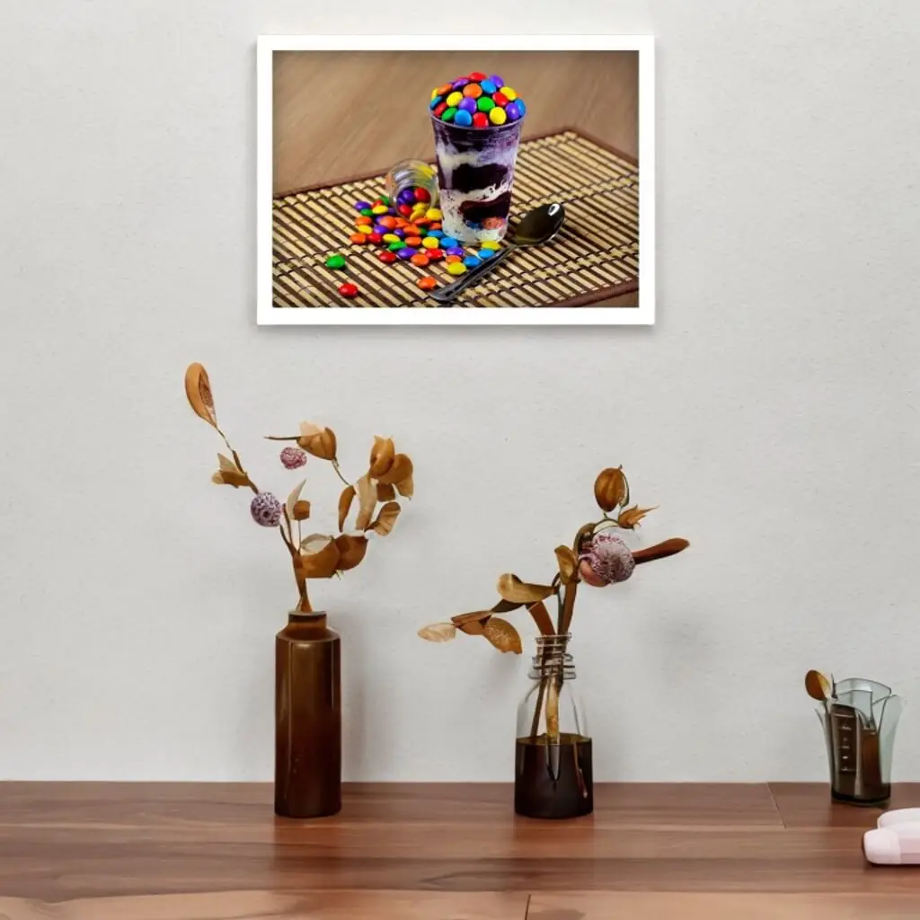 Quadro Decorativo Açai com Confete - Imagem 2