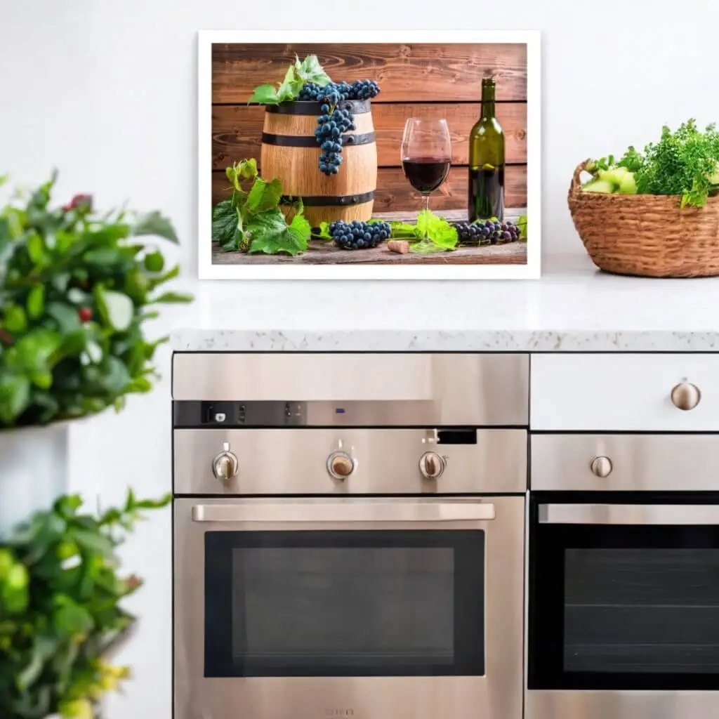 Quadro Decorativo Uvas Vinho - Imagem 2