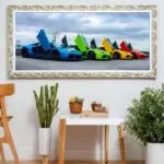 Quadro-Decorativo-Lamborghini-Aventador-Rainbow