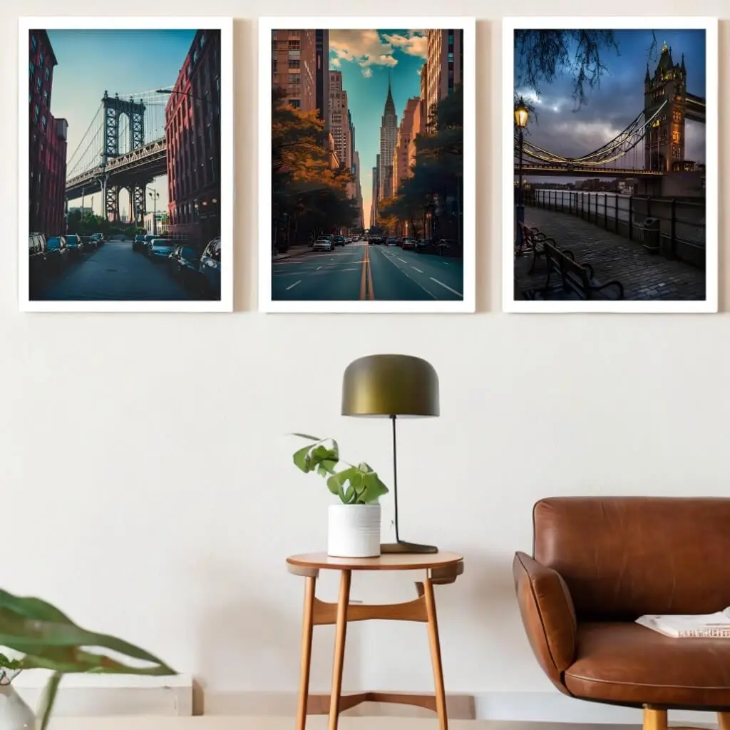 Kit 3 Quadros New York - Imagem 2