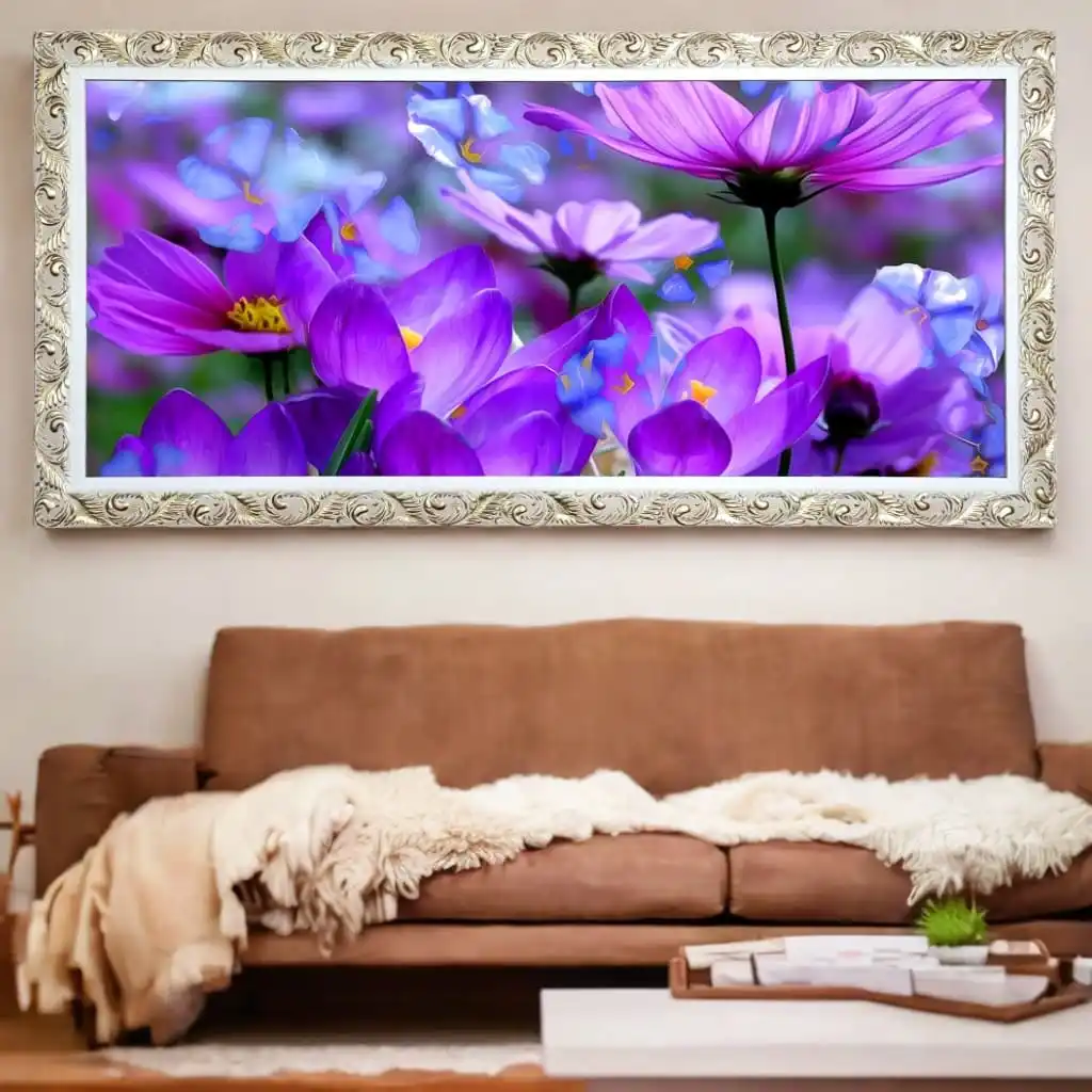 Quadro-Decorativo-Açafrão-roxo - Panorâmicos