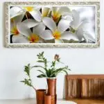 Quadro-Decorativo-Plumeria-Branca - Panorâmicos