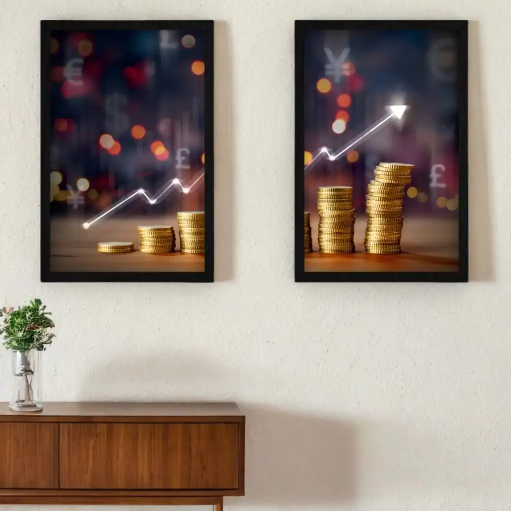 Kit 2 Quadros Juros - Imagem 2