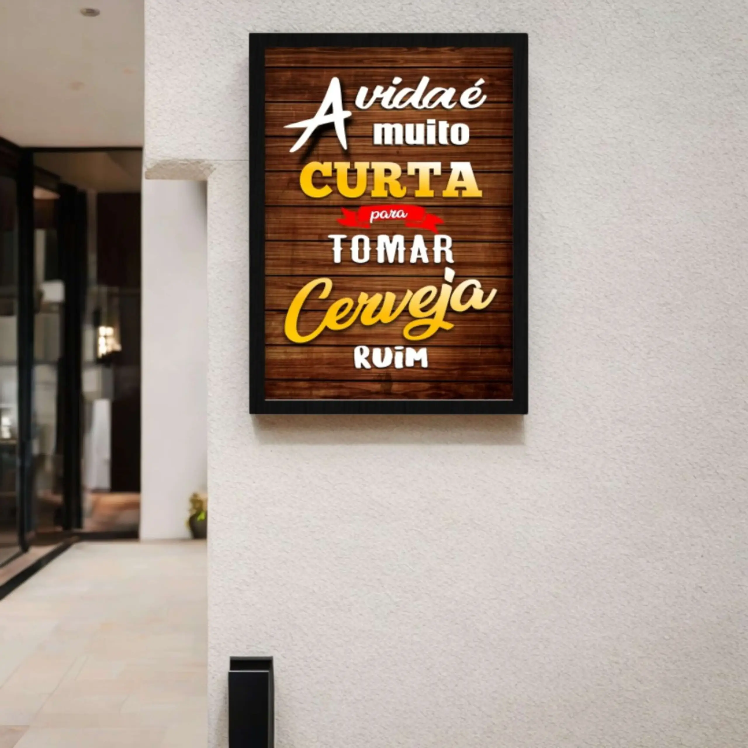Quadro Decorativo Cerveja ruim - Imagem 2