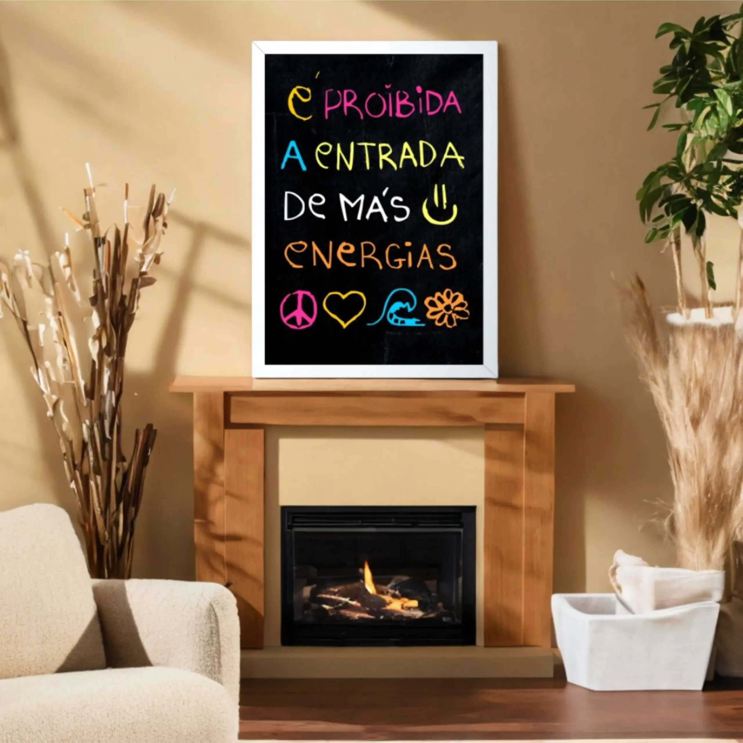 Quadro-Decorativo-Entrada-é-Proibida