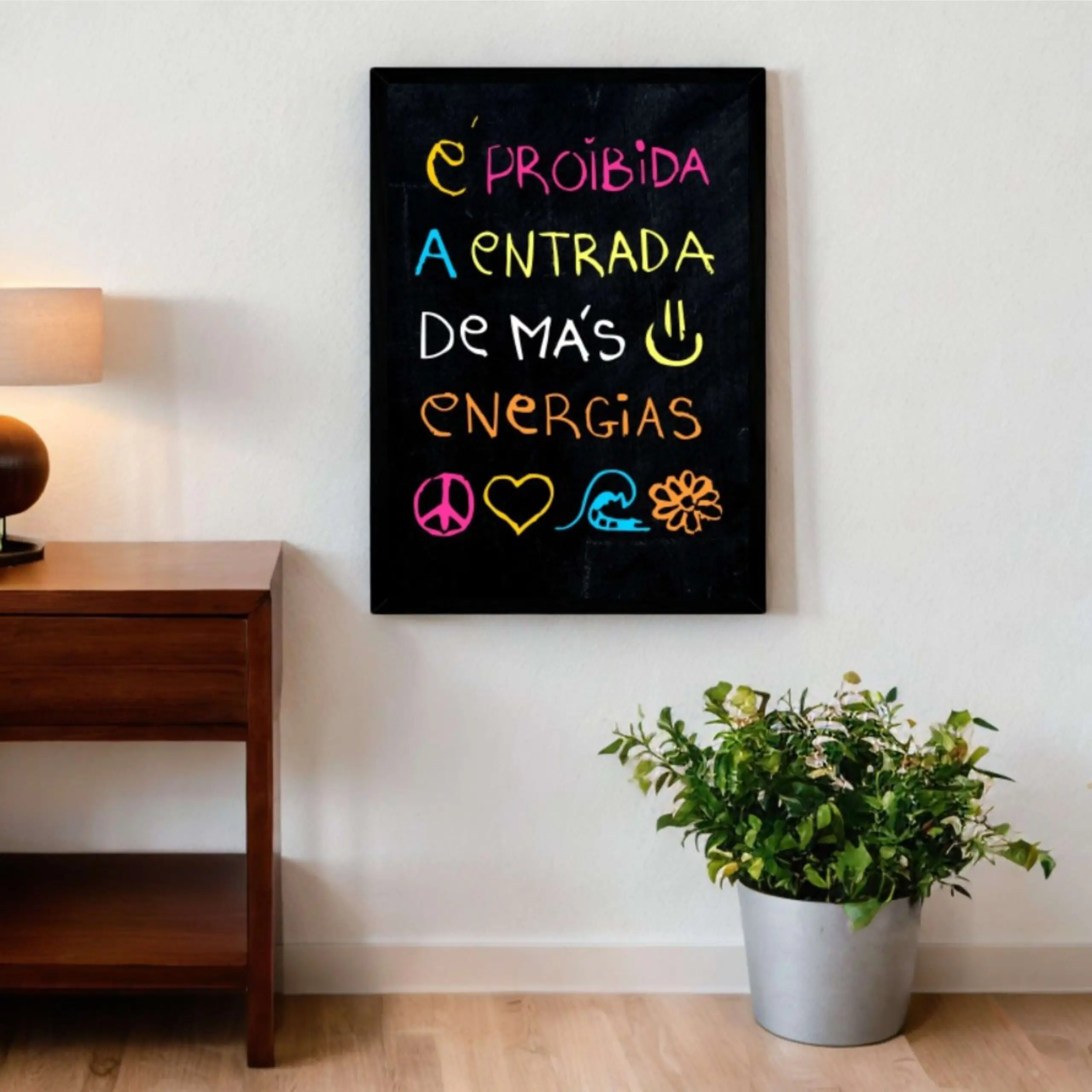 Quadro Decorativo Entrada é Proibida - Imagem 2