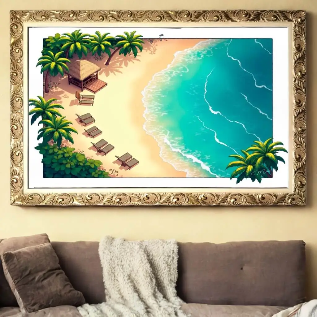 Quadro Decorativo Praia - Big's - Imagem 1