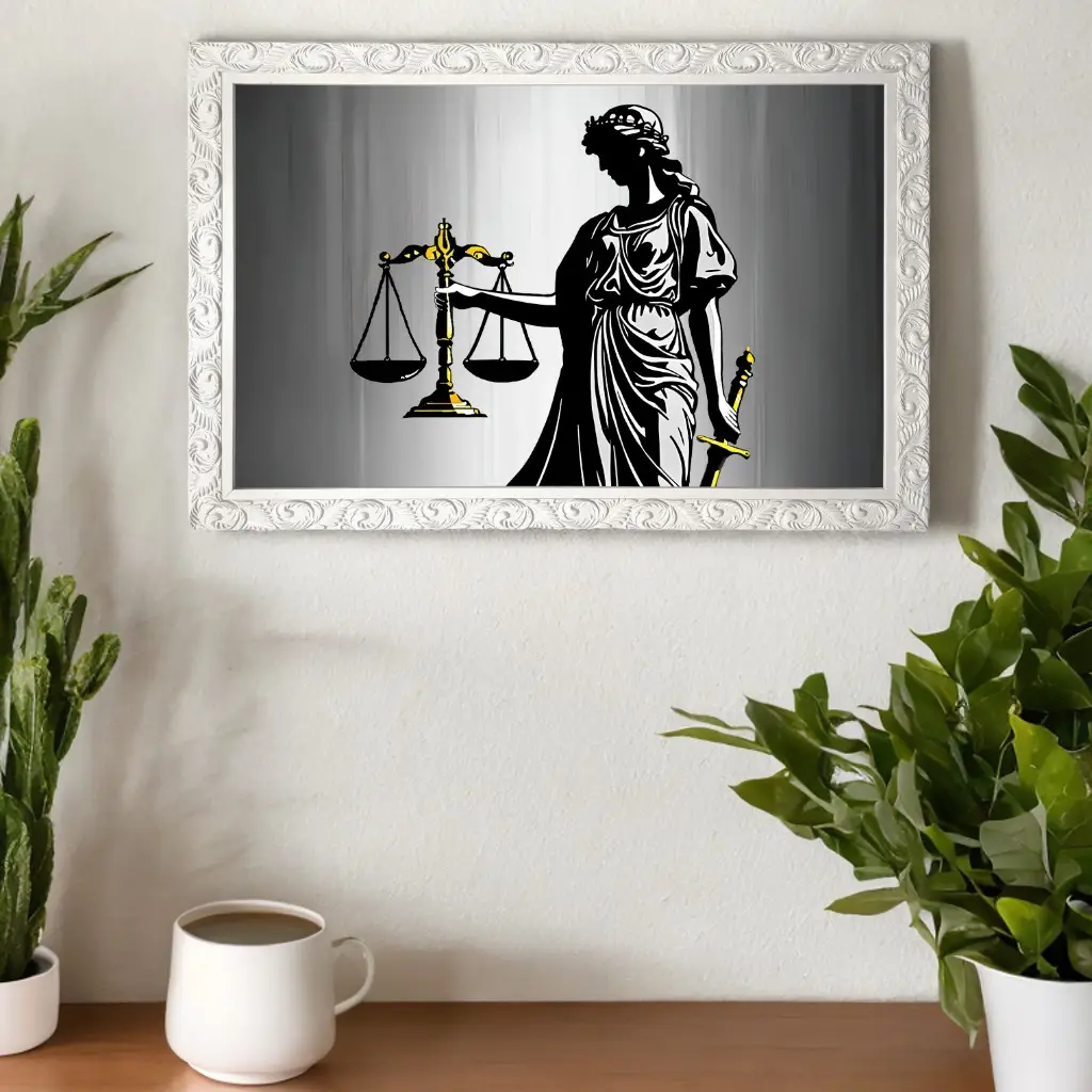 Quadro-Decorativo-Deusa-da-Justiça - Big's