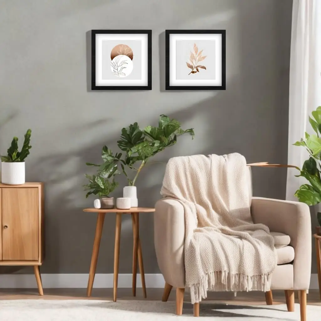 Kit-2-Quadros-Quadrados-Moderno-Minimalista-Floral