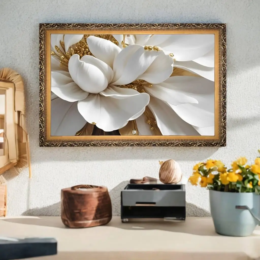 Quadro Decorativo Floral Abstrato - Big's - Imagem 2
