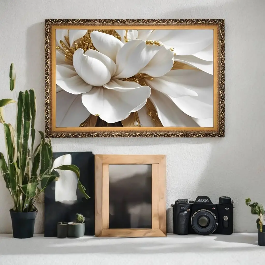 Quadro-Decorativo-Floral-Abstrato - Big's