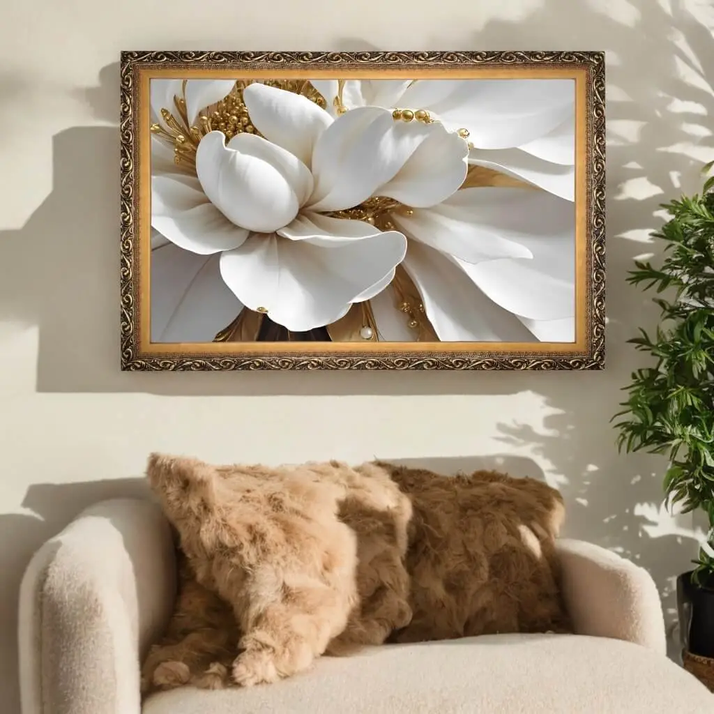 Quadro Decorativo Floral Abstrato - Big's - Imagem 3