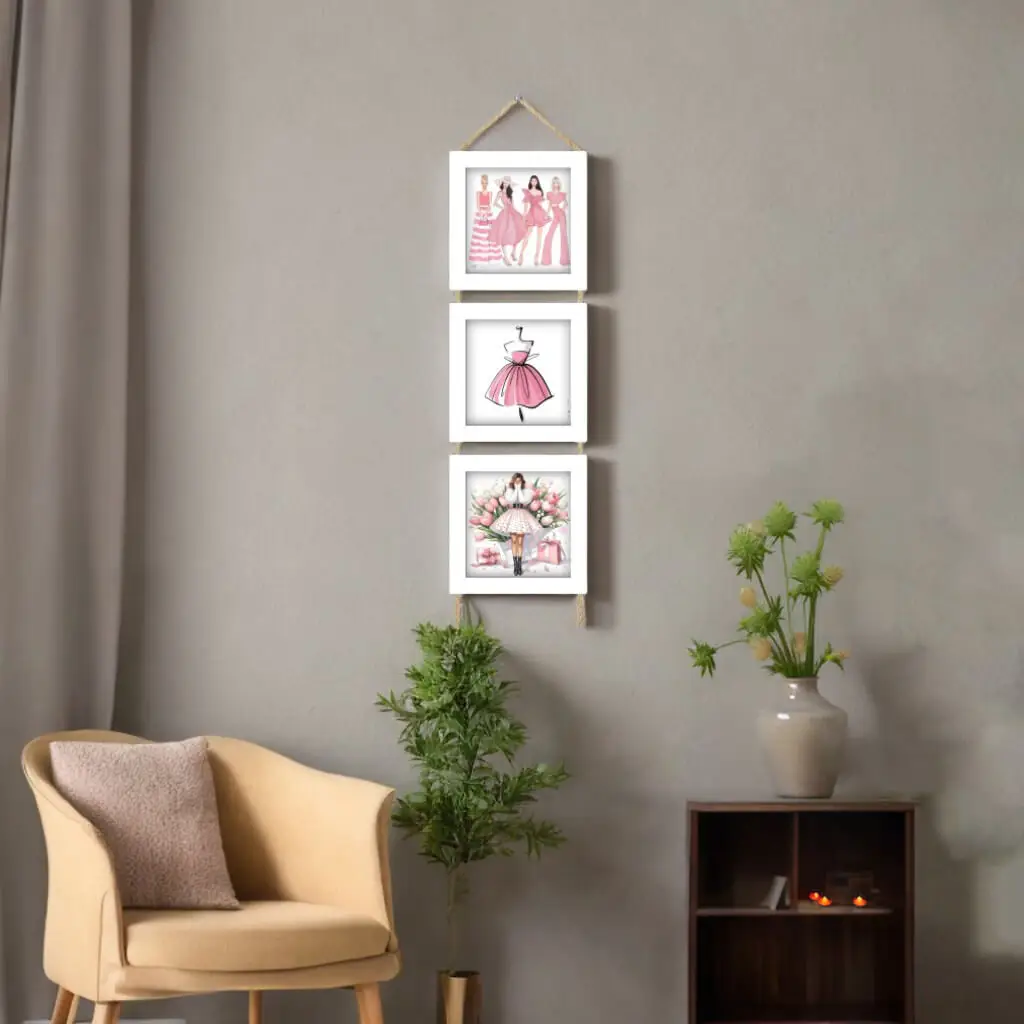 Trio Cordinha Modelos Rosa - Imagem 2