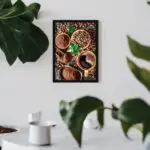 Quadro-Decorativo-Grãos-de-Café-Brasileiro