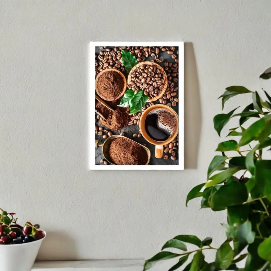 Quadro Decorativo Grãos de Café Brasileiro - Imagem 2