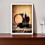 Quadro-Decorativo-Taça-Brilhante-com-Garrafa