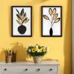 Kit-2-Quadros-Flores-Amarelas-Moderno