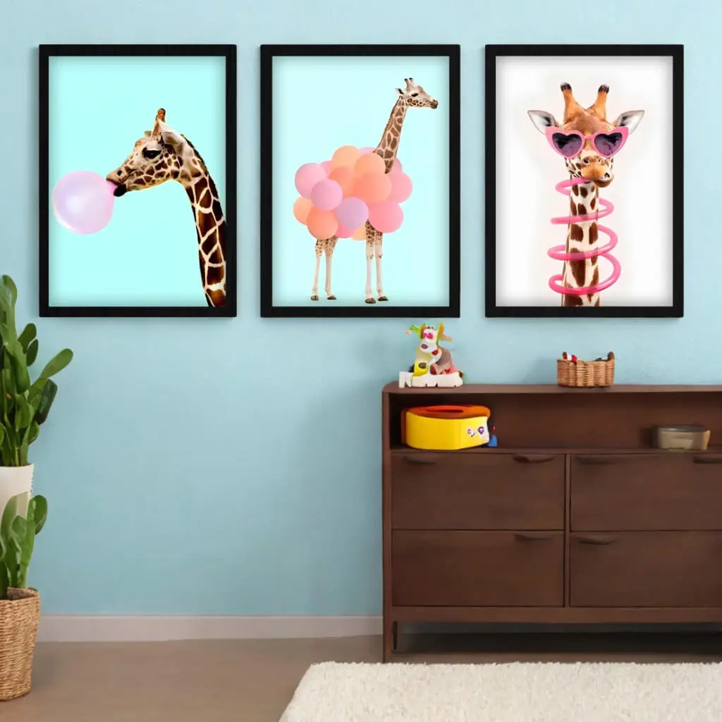 Kit-3-Quadros-Girafas