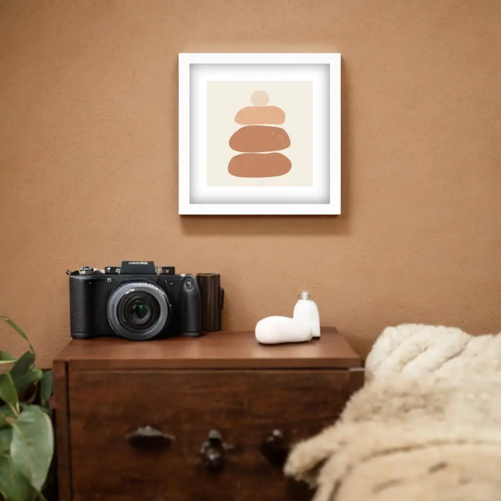 Quadro Quadrado Rock Balancing Boho - Imagem 2