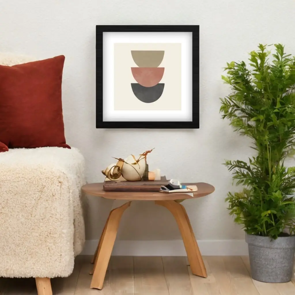 Quadro Quadrado Boho Geometrico - Imagem 2