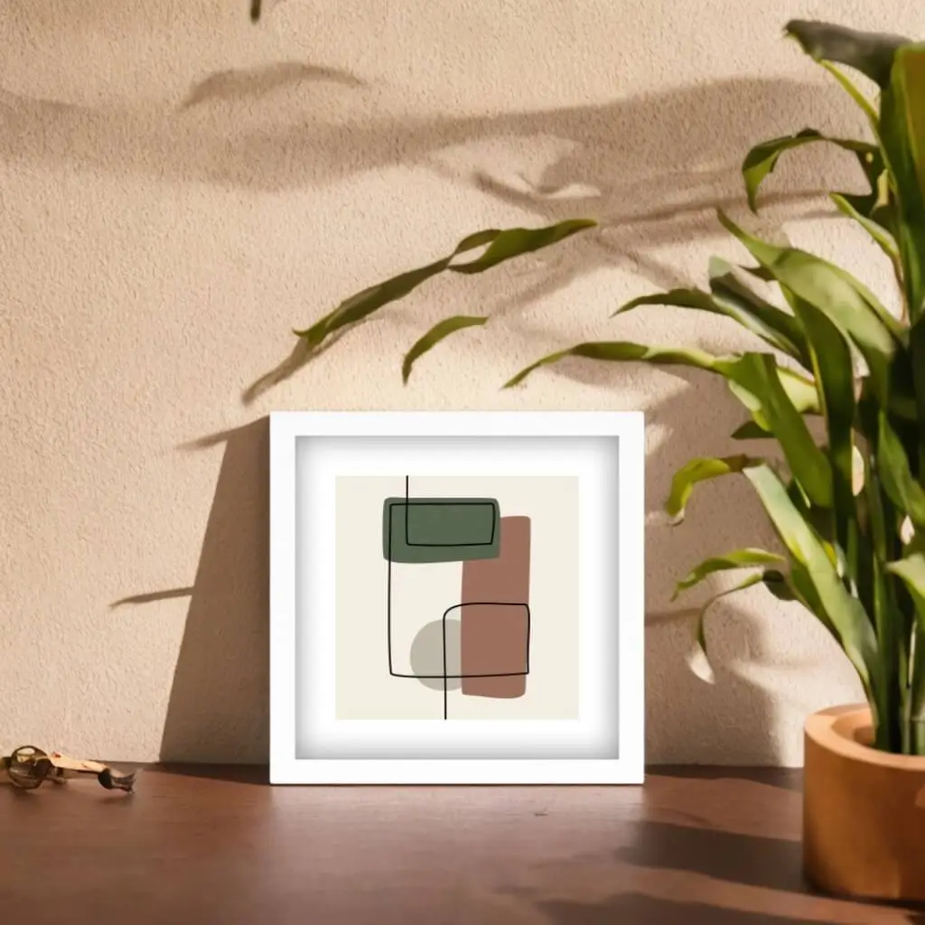 Quadro Quadrado Boho - Moderno - Mosaico - Imagem 2