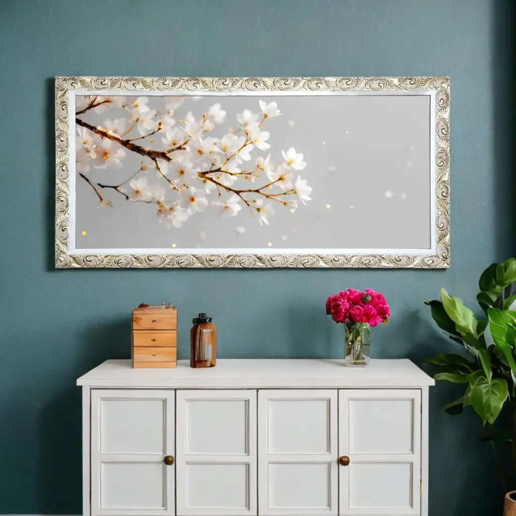 Quadro Panorâmico Floral de Sakura - Imagem 2